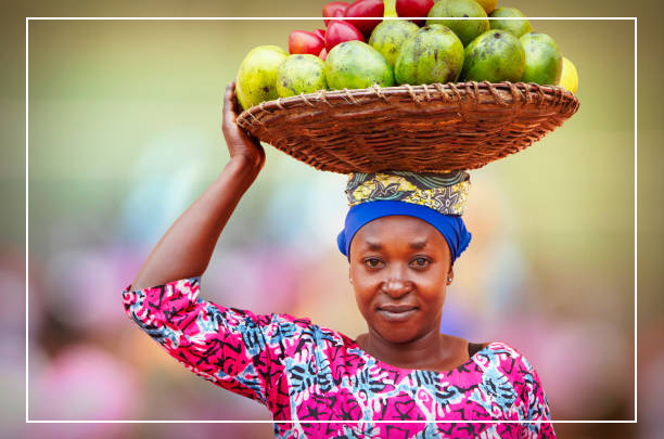 woman fruits